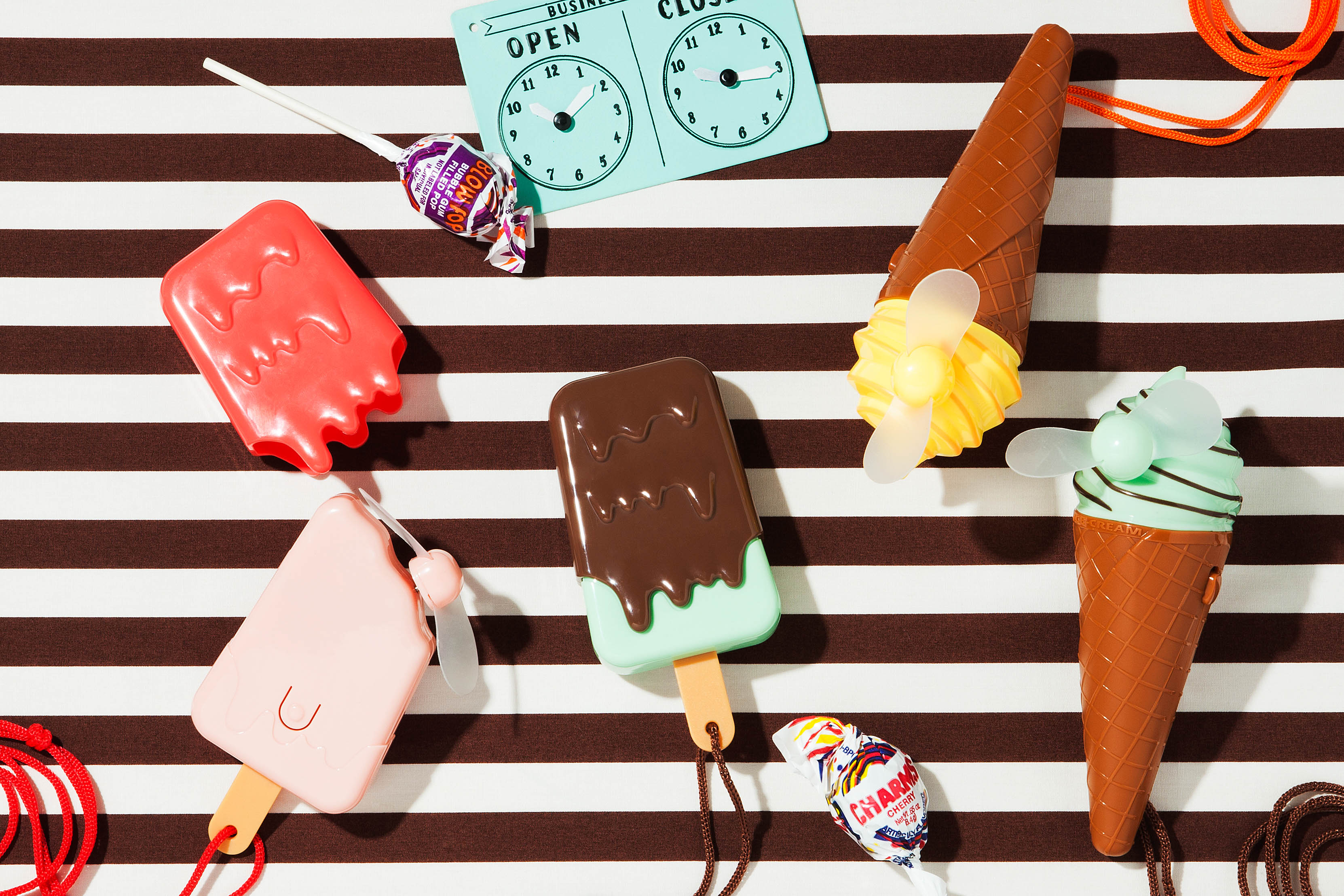 チョコミントアイスクリーム、アイスキャンディ扇風機