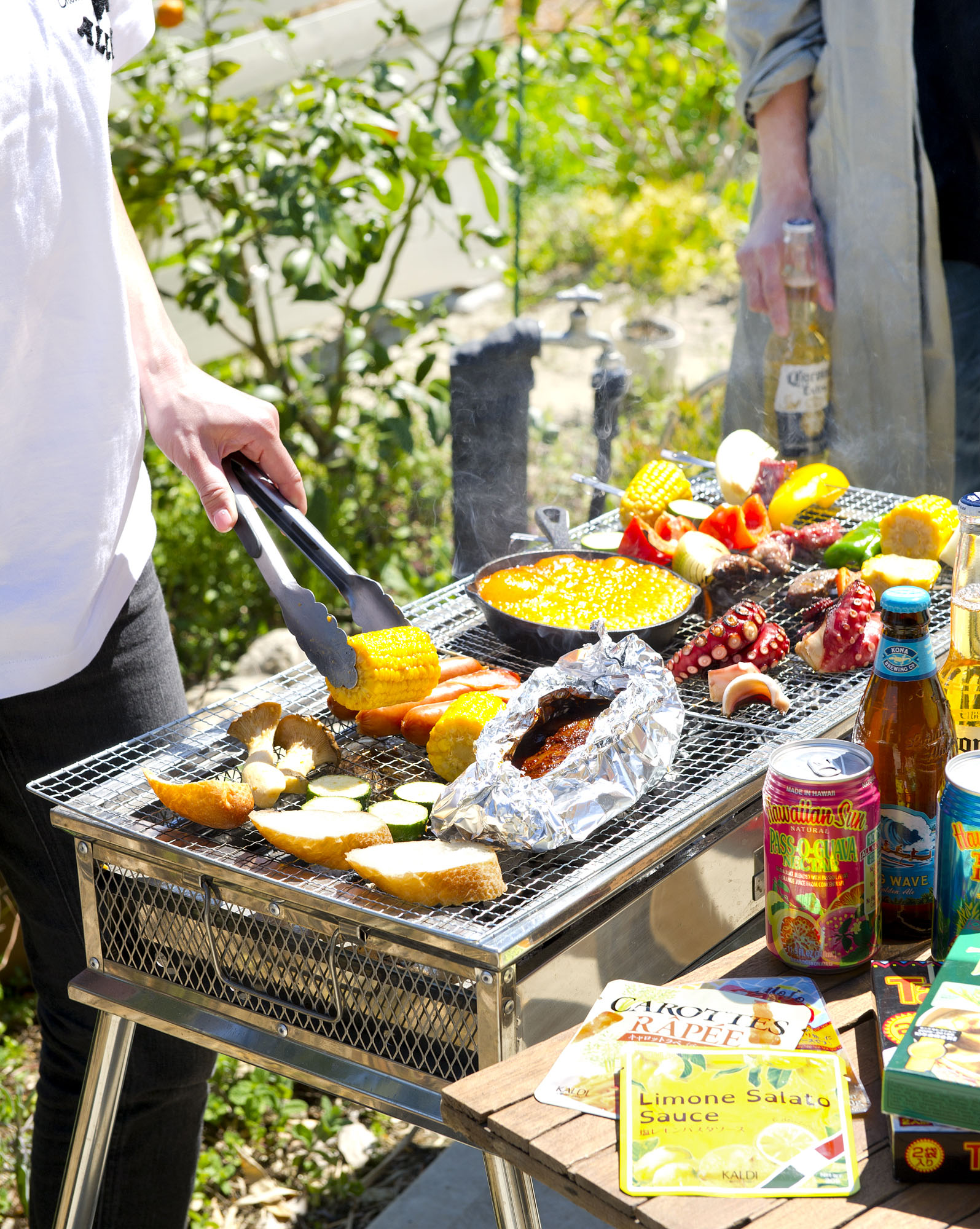 簡単バーベキュー Amazon | 超軽量バーベキューグリルコンロ 『洗うものがないんです