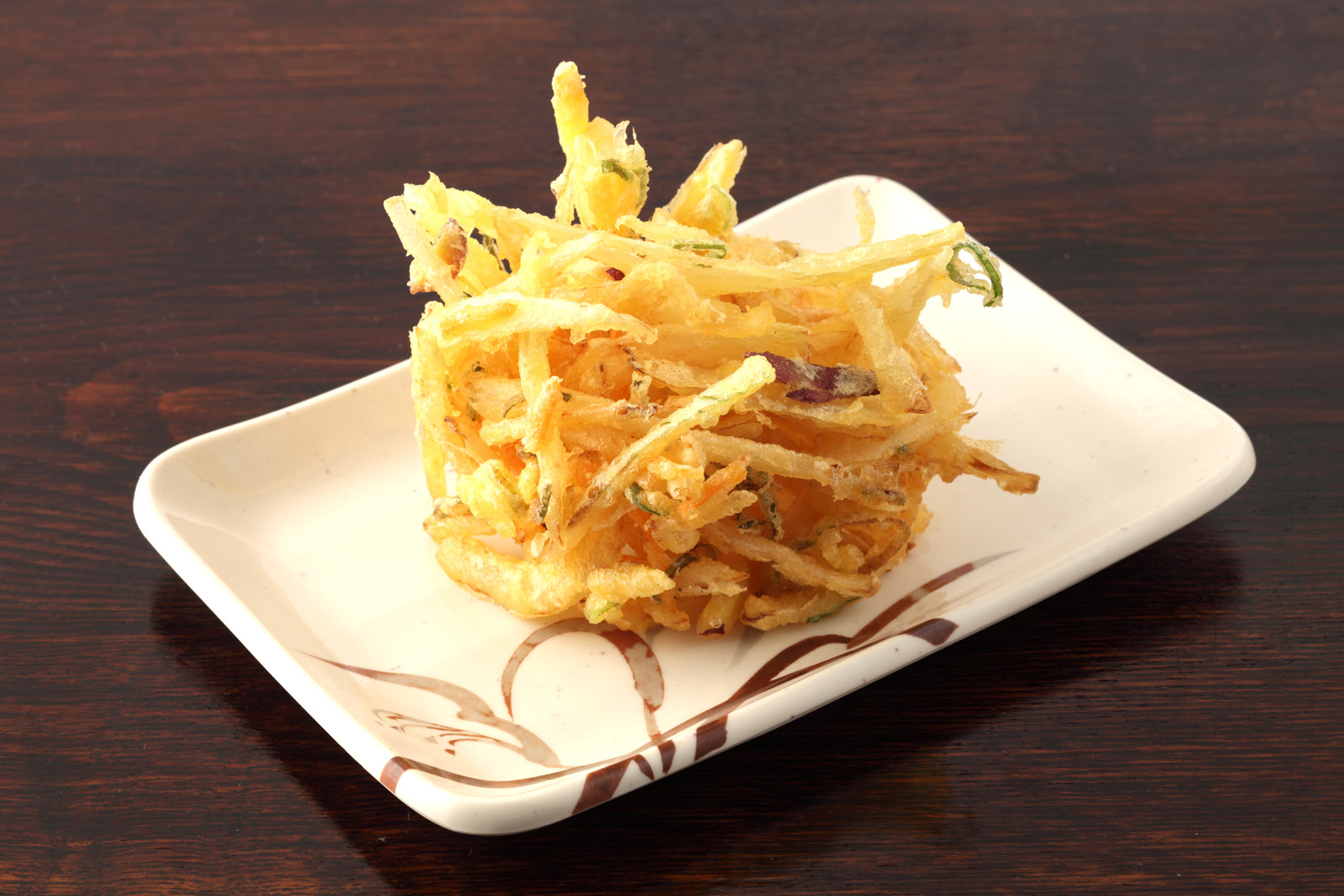 丸亀製麺の天ぷらテイクアウト人気ランキング3位の「野菜かき揚げ」
