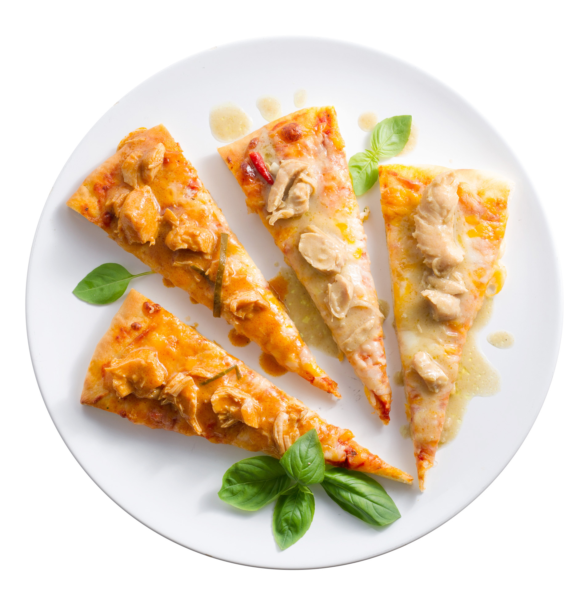 コストコ「5色チーズピザ」アレンジ例7：3種のインドカレー