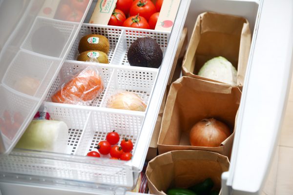 【冷蔵庫収納】野菜室の上段は仕切りボックスで！