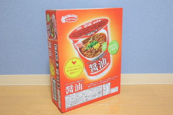 コストコ「エースコック カップラーメン 醤油味」 12個入り ￥1,198（税込）
