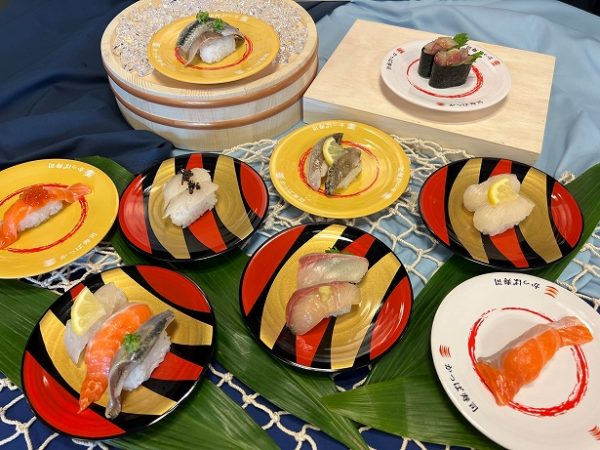 かっぱ寿司の「うまい！産地ネタ祭り」のラインナップ