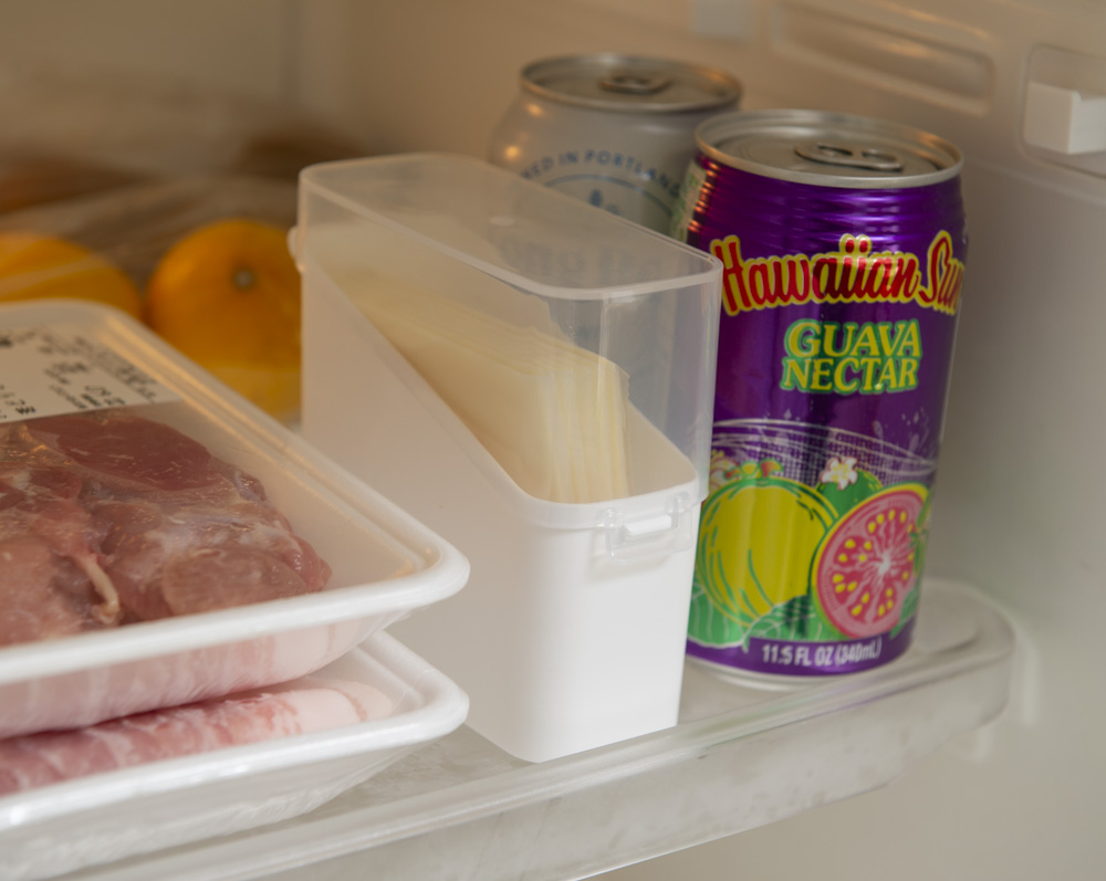 チーズがすっきり入るケースは冷蔵庫に収納しやすい