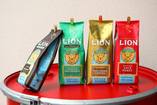 LION COFFEEの4種類が並んでいる写真
