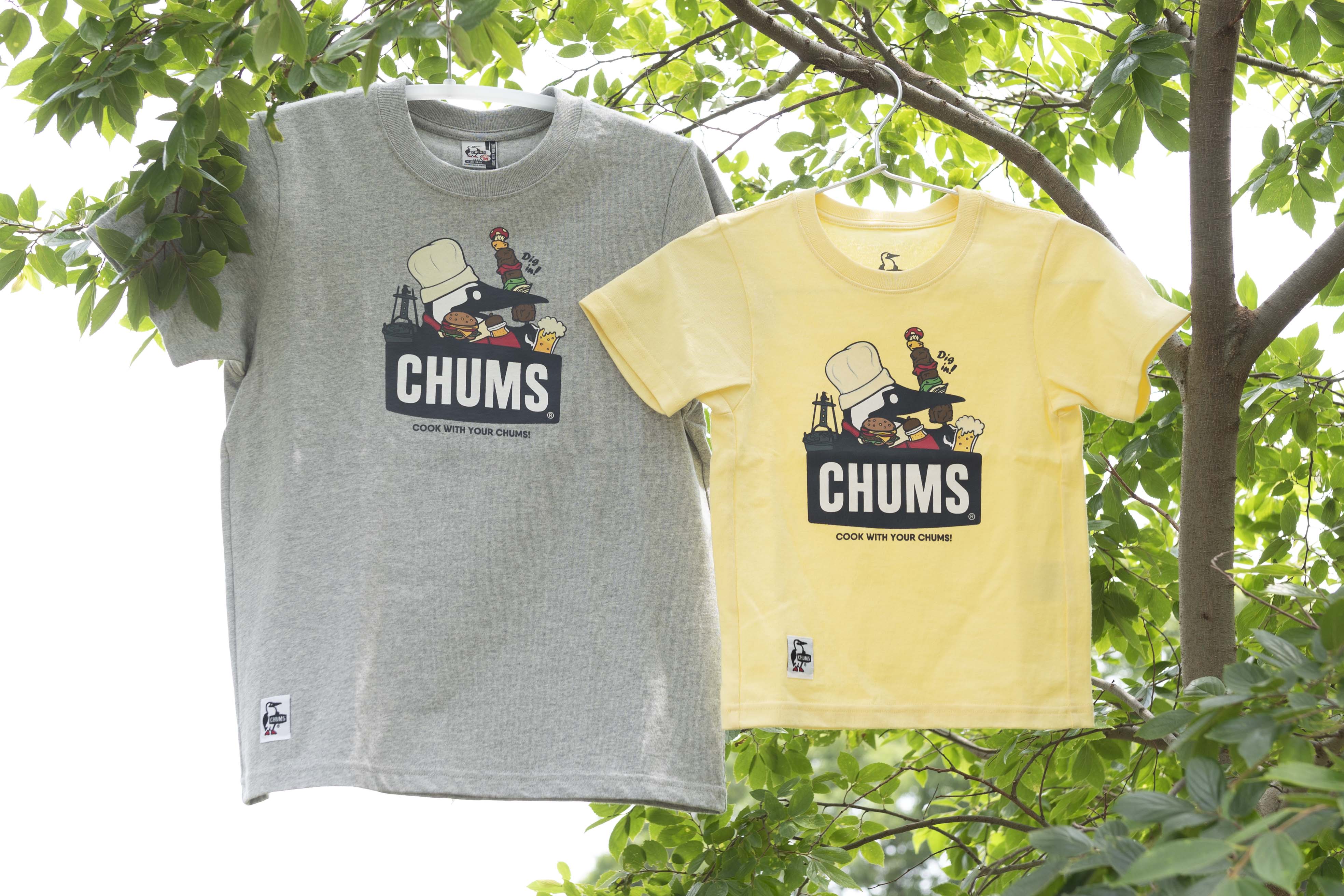 夏休みキャンプを盛り上げる♪親子でリンクコーデできるTシャツ 