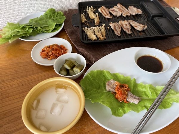 スリーコインズのサムギョプサルプレートと韓国食器