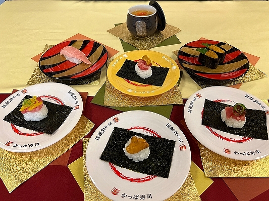 かっぱ寿司の「かっぱのうにとろ祭り」のメニュー