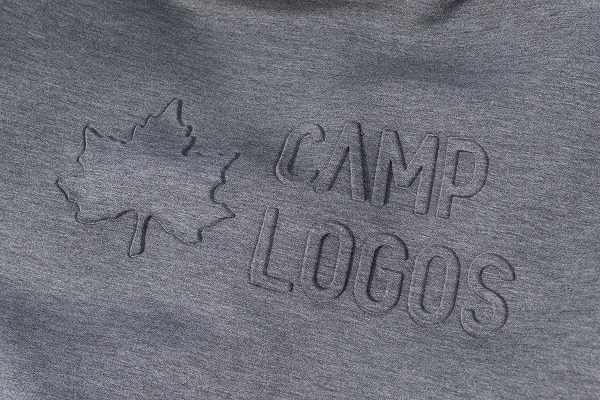 ロゴス「CAMP LOGOS」ダンボールニットパーカーのロゴ