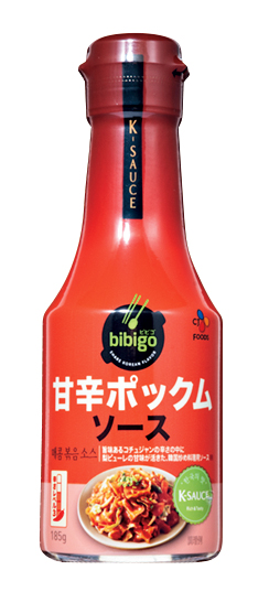 bibigoの甘辛ポックムソースの瓶写真