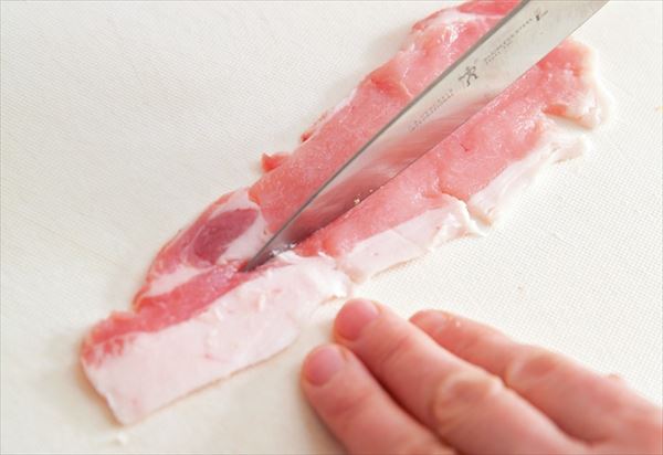 豚肉の切り方の説明