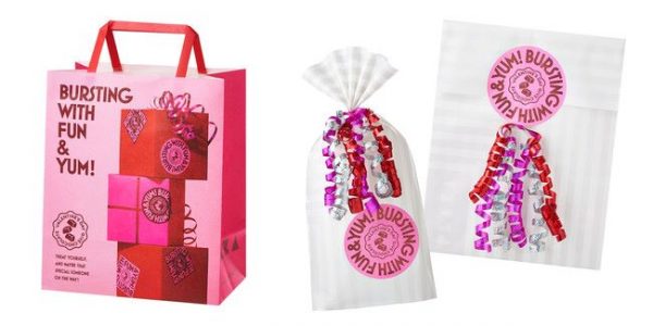 PLAZAのバレンタイン限定ショッピングバッグとギフトラッピングの画像