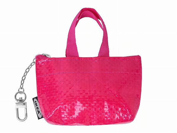 イケア　クノーリグ バッグ、ピンク 、9×7cm 