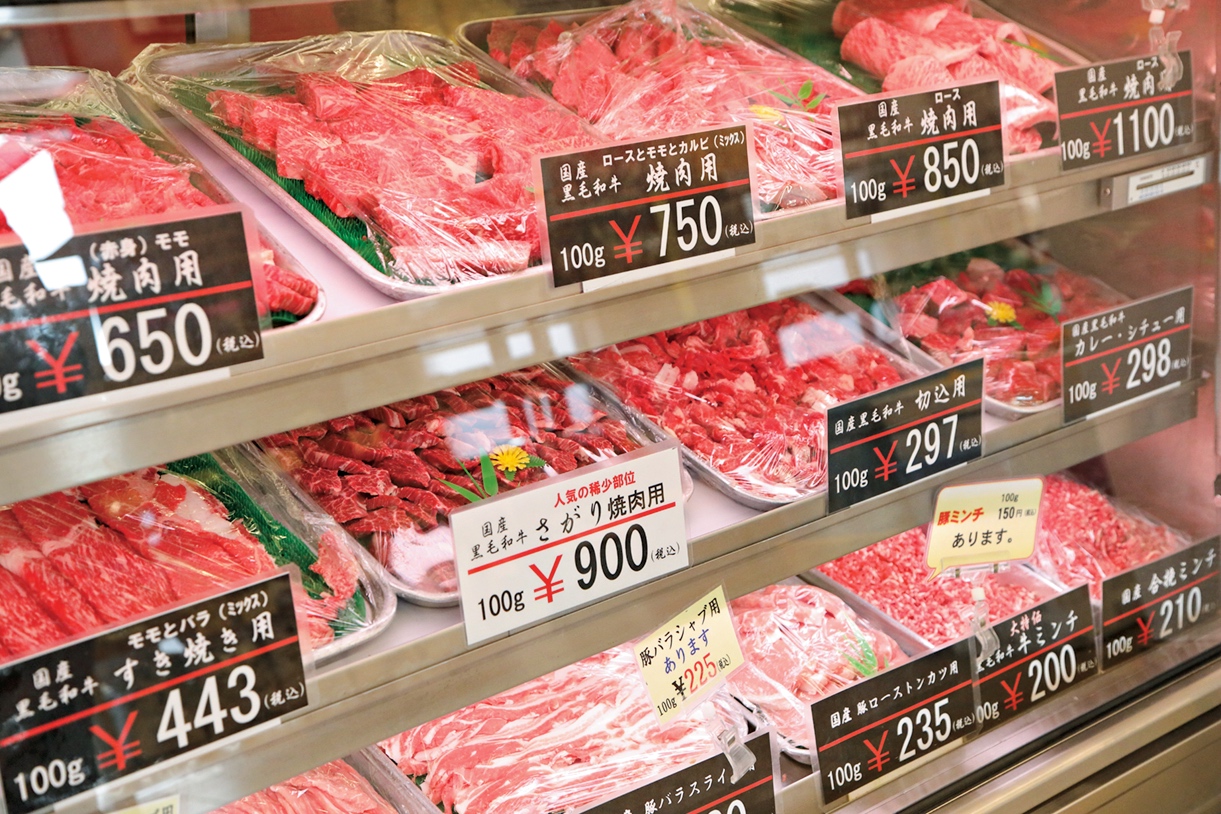 山垣畜産　希少部位のお肉売り場