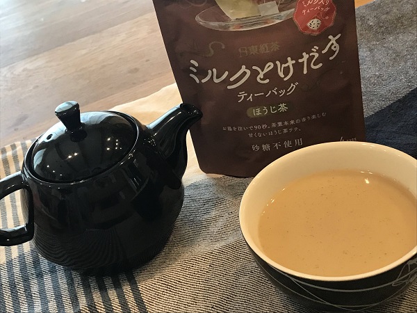 ミルクとけだすティーバッグ「ほうじ茶」