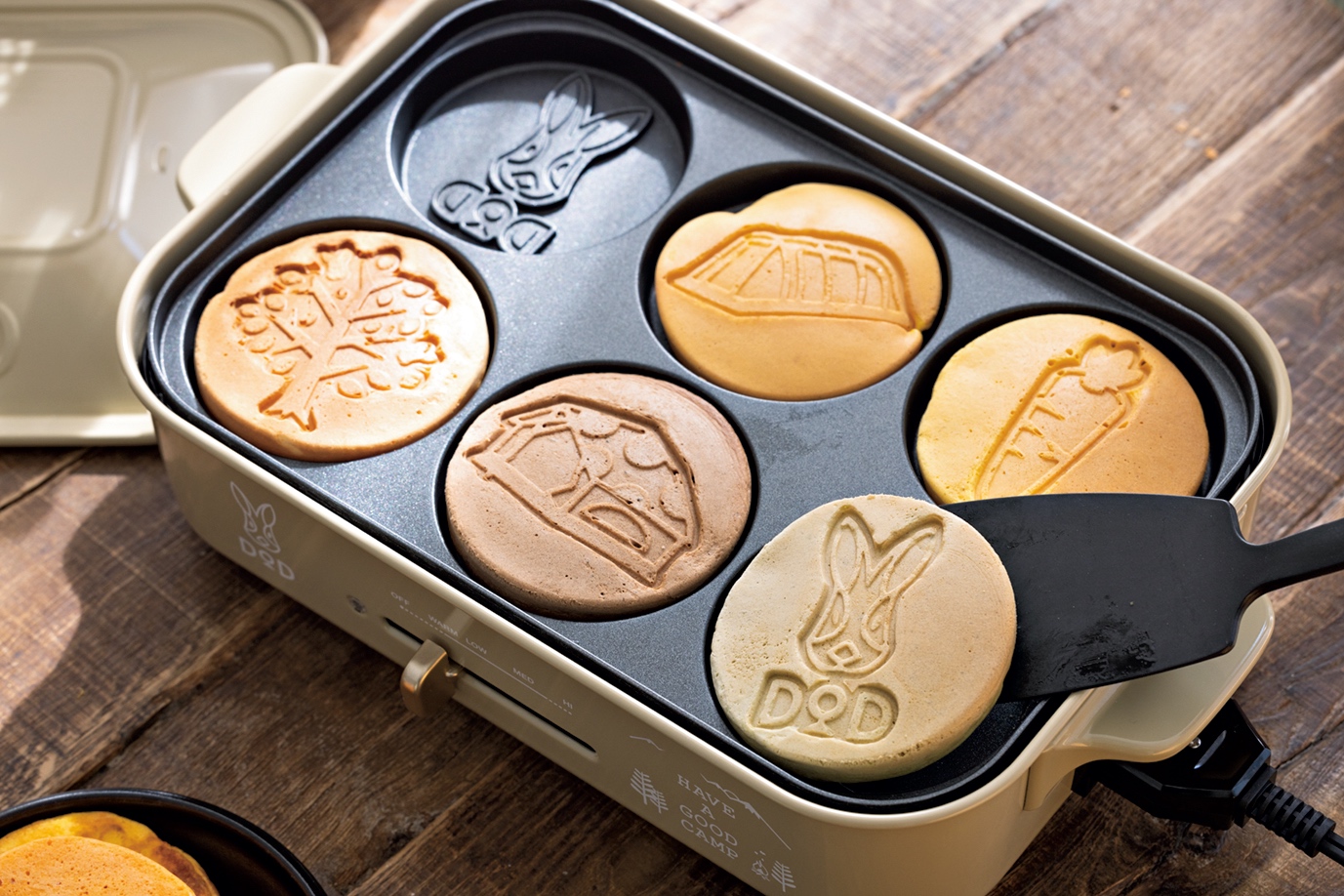 感涙！DODのうさぎ柄パンケーキが焼けるホットプレート | 家電 | 雑貨