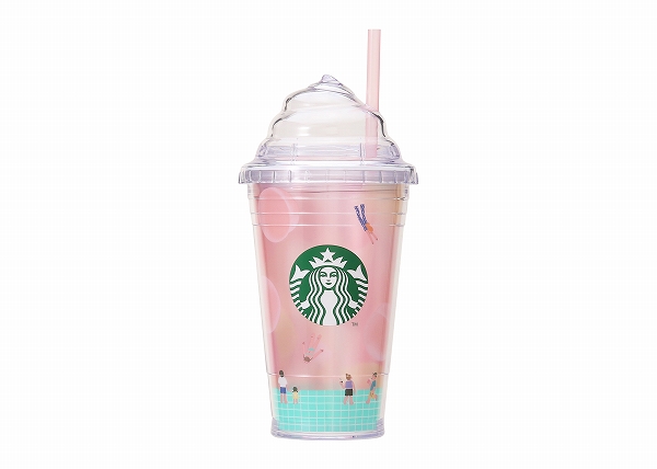 スターバックスの「ホイップリッドコールドカップタンブラー ピーチフルパラダイス473ml」