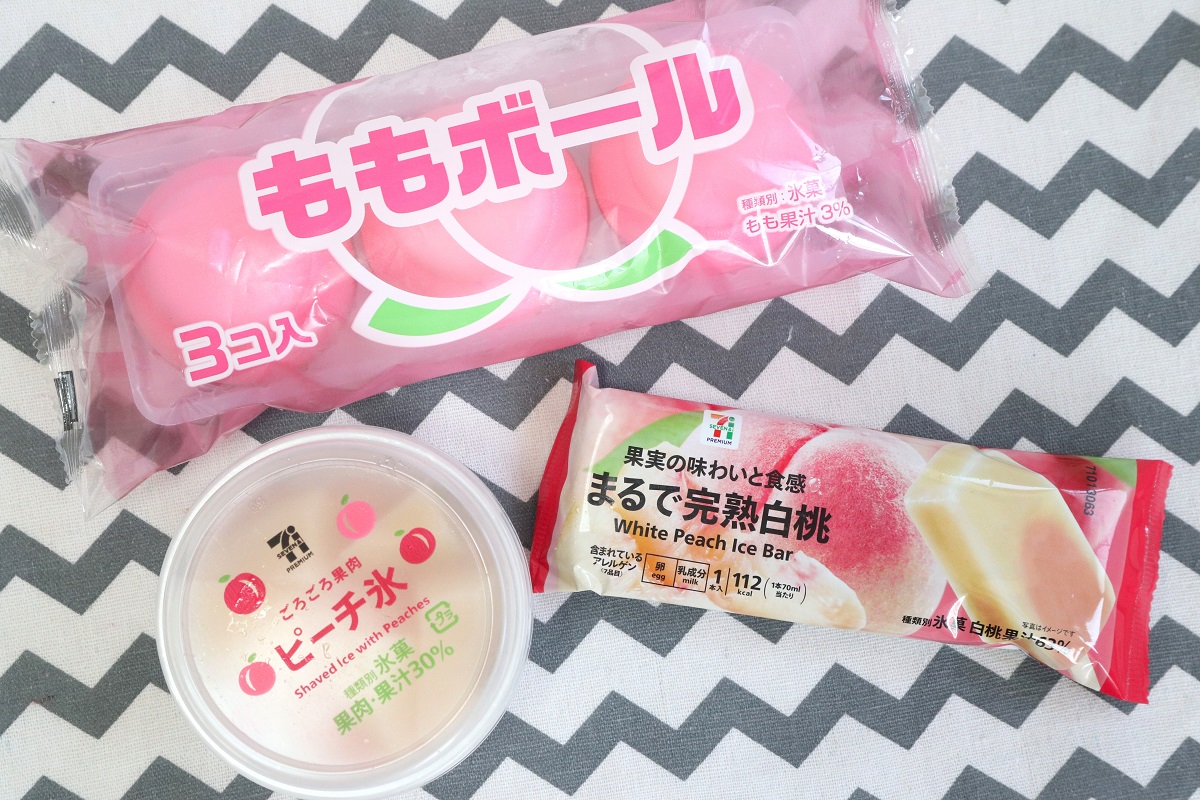 もも。 セブン-イレブン】食感も味わいも異なる桃づくし！アイスでひんやり