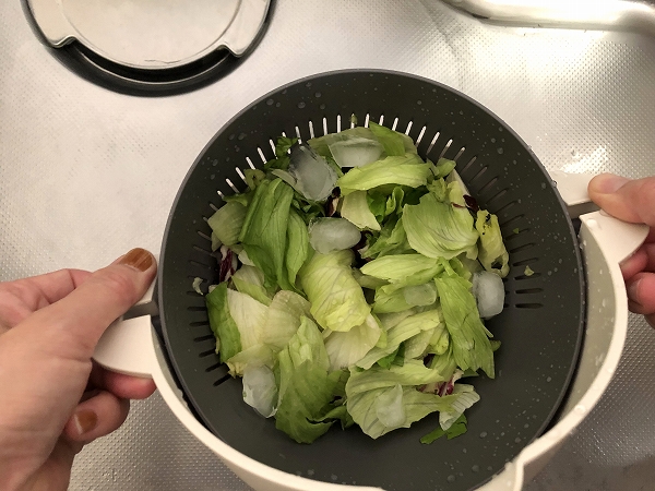 野菜の水切り