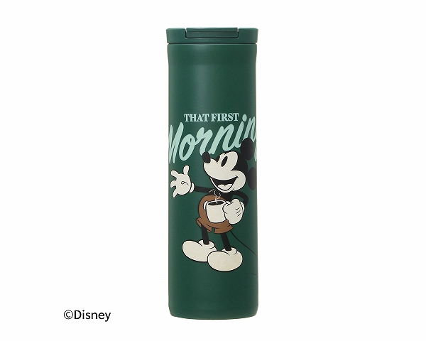 スターバックスの「DISNEY Mickey フリップリッドステンレスボトル グリーン 473ml 」