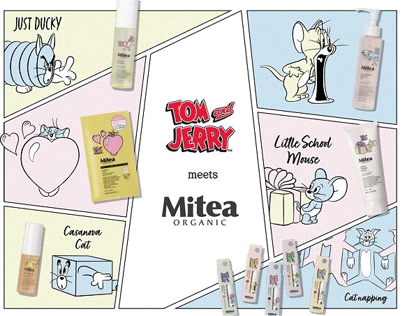 ナチュラル＆オーガニックのスキンケア「Mitea ORGANIC」とトムとジェリーのコラボレーション