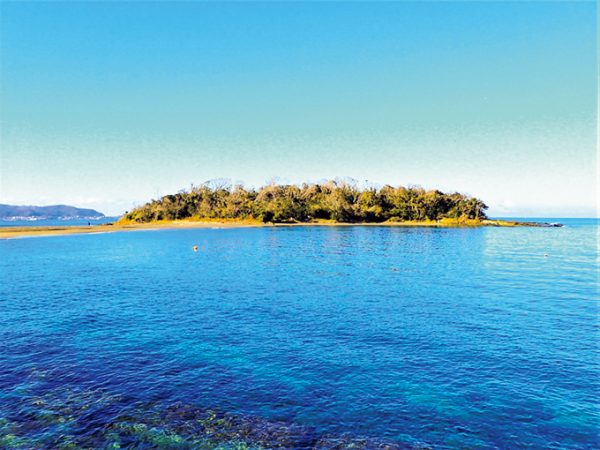 千葉県の無人島「沖ノ島」の全景