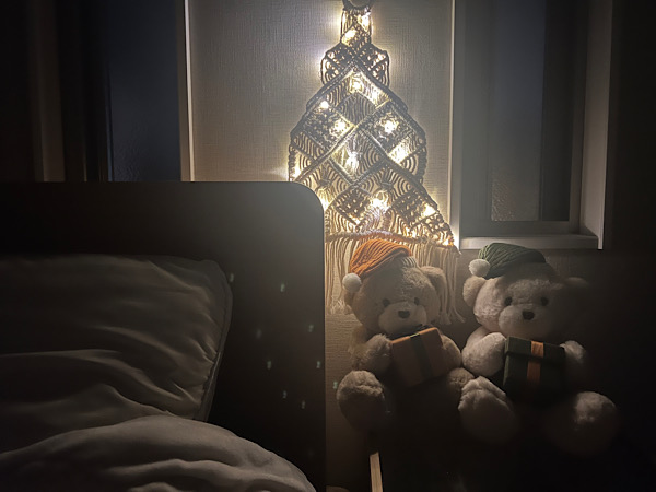 スリコ　寝室でクリスマス