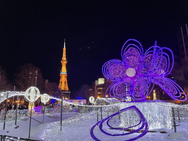 北海道ひとり旅　札幌　大通公園イルミネーション