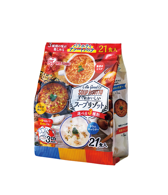 コストコの「 アイリスフーズ スープリゾット 21食入り」