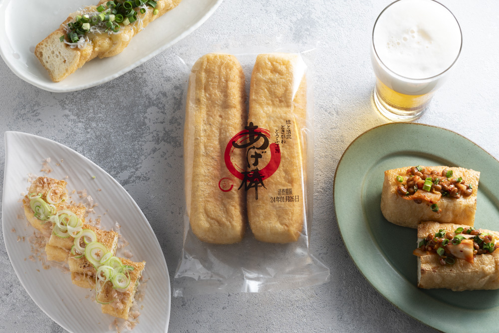 見た目もインパクト大！ボリューム満点の油揚げ「あげ棒」は、あと一品