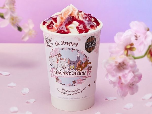 タリーズコーヒーの「＆TEA 桜香る 苺ロイヤルミルクティー」